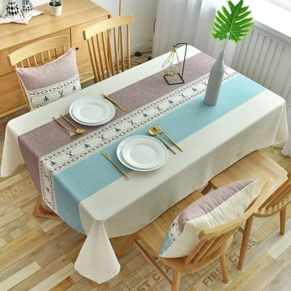 Elegant Modern Multi-color Printed Rectangular Tablecloth